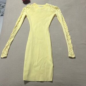 Fashionova Butter Yellow dress